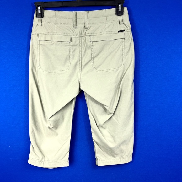 Like New |•PRANA•| Tan Knee Length Articulated Active Pants Size 6 - Picture 2 of 16